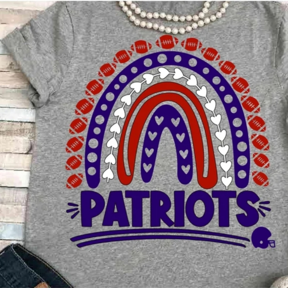 Boho Patriots Football tshirt